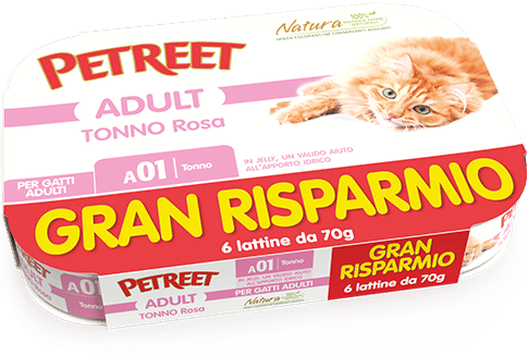 Petreet Natura Tonno Rosa 6x70gr Petreet Natura Tonno Rosa 6x70gr